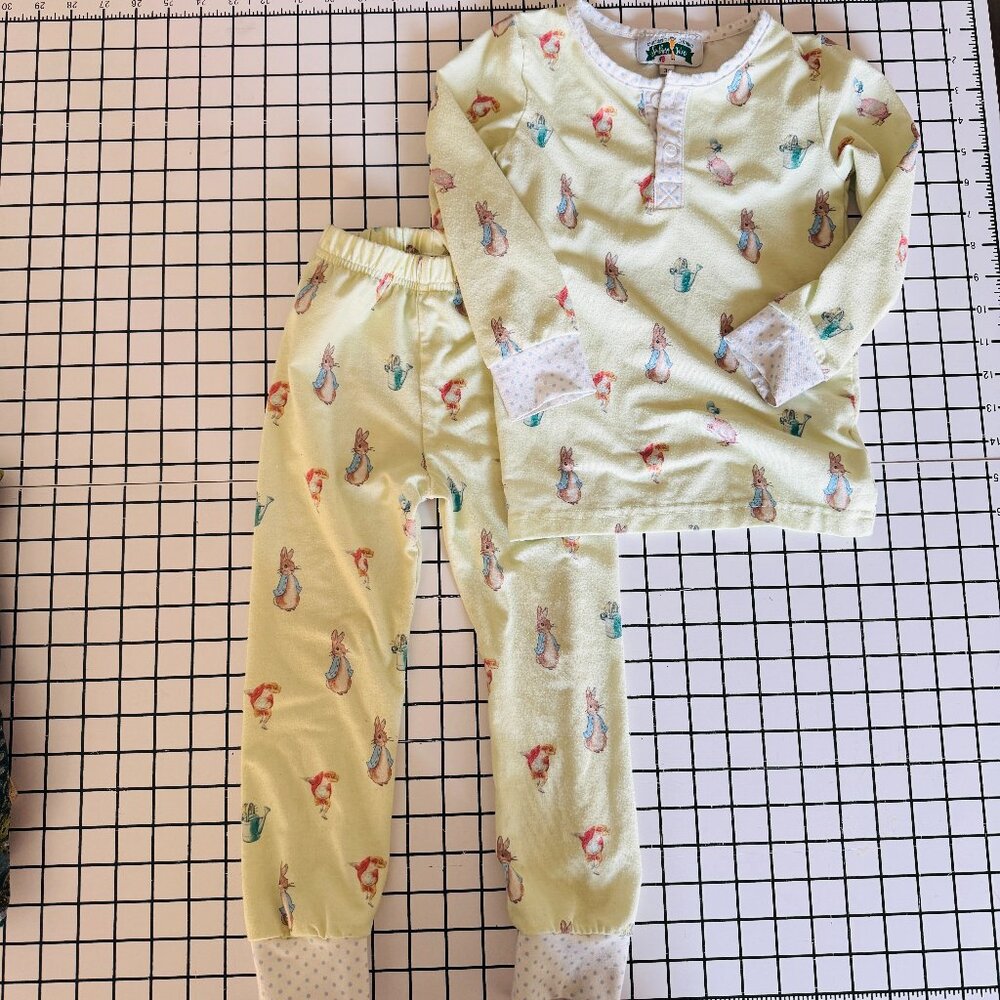Southern Taters Pajama Set Unisex 3T Easter Bunny Rabbit Peter Cottontail Spring